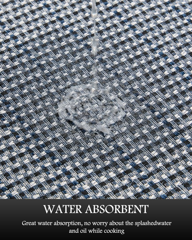 PADOOR durable absorbent rug cushions feet while guarding floors from spills.