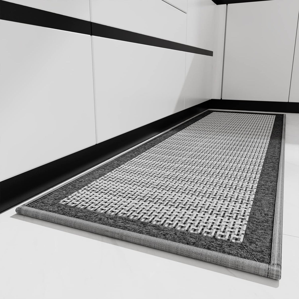 PADOOR kitchen mat with non-slip backing keeps floors safe and cushioned.