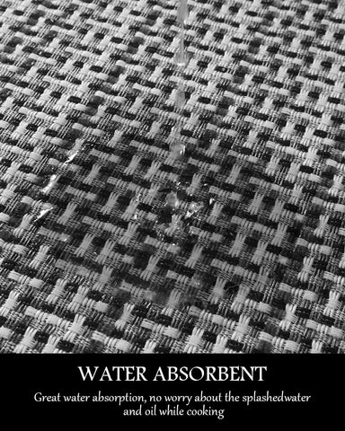 PADOOR spill-absorbent mat protects floors from drips and messes.