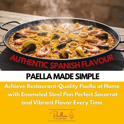Paelluxe Paella Pan even heat distribution for consistent results