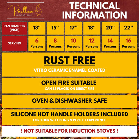 Outdoor fire setup with Paelluxe pan for rustic paella.
