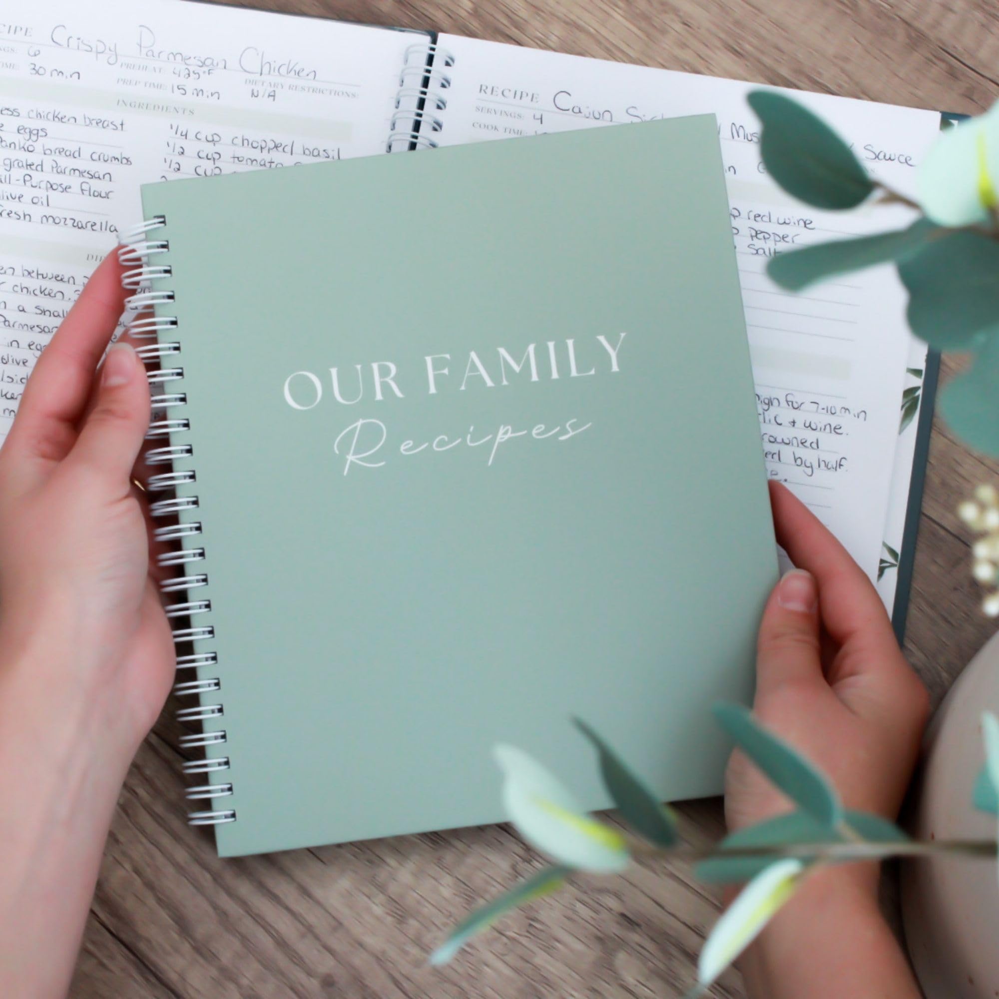 Paige McRae Recipe Book 6 dividers highlighting customizable meal sections