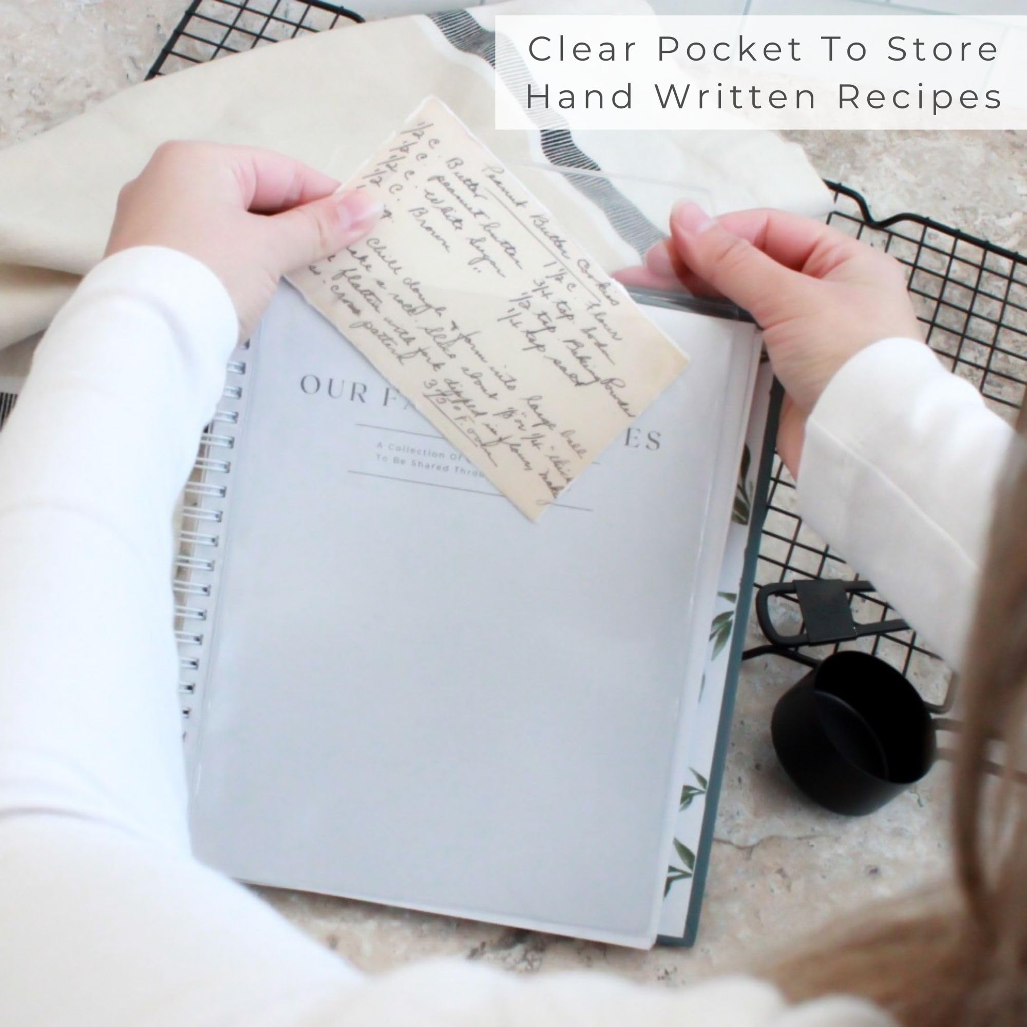 Paige McRae Recipe Book family notes pages for memories and stories