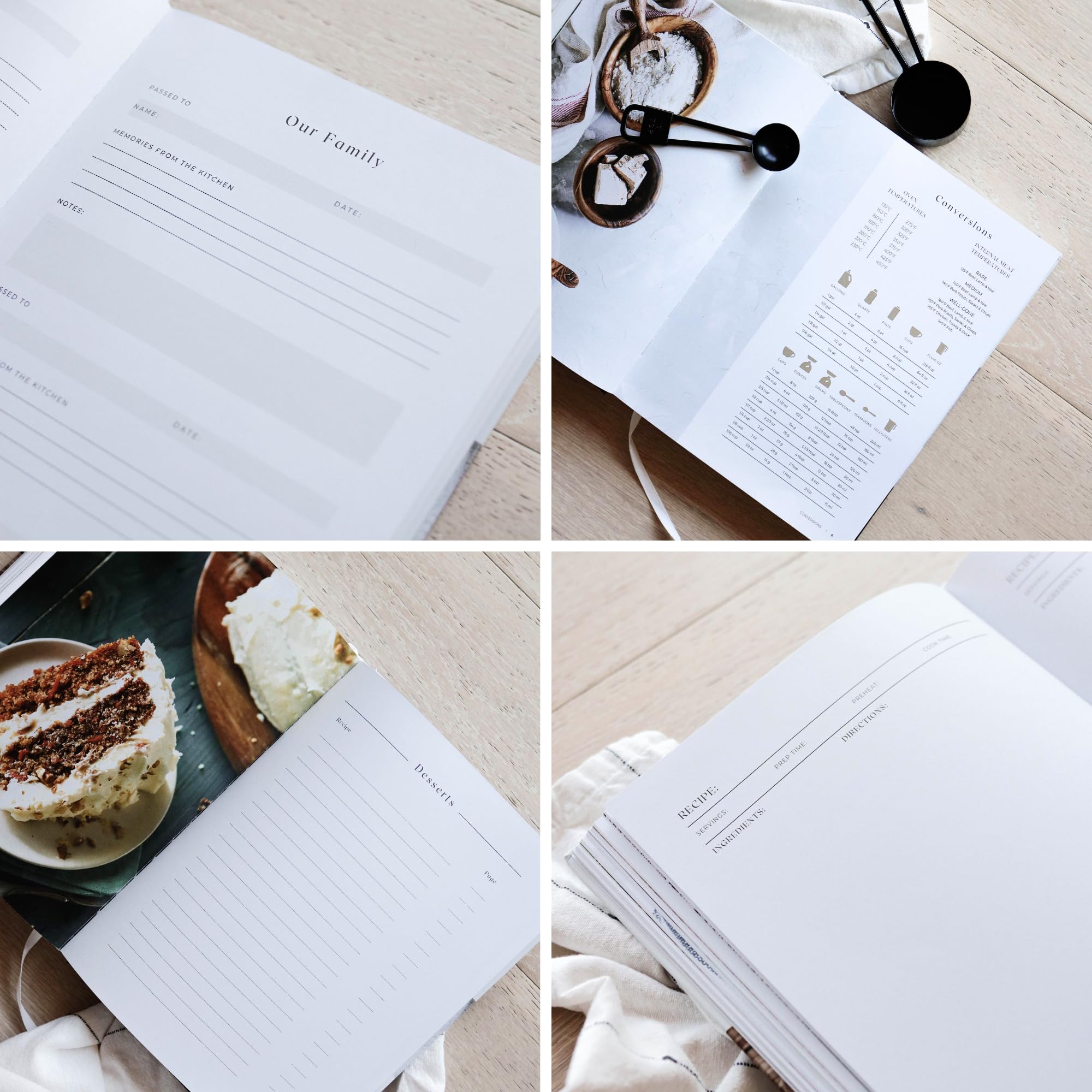 Paige McRae Recipe Book numbered pages aid easy referencing.