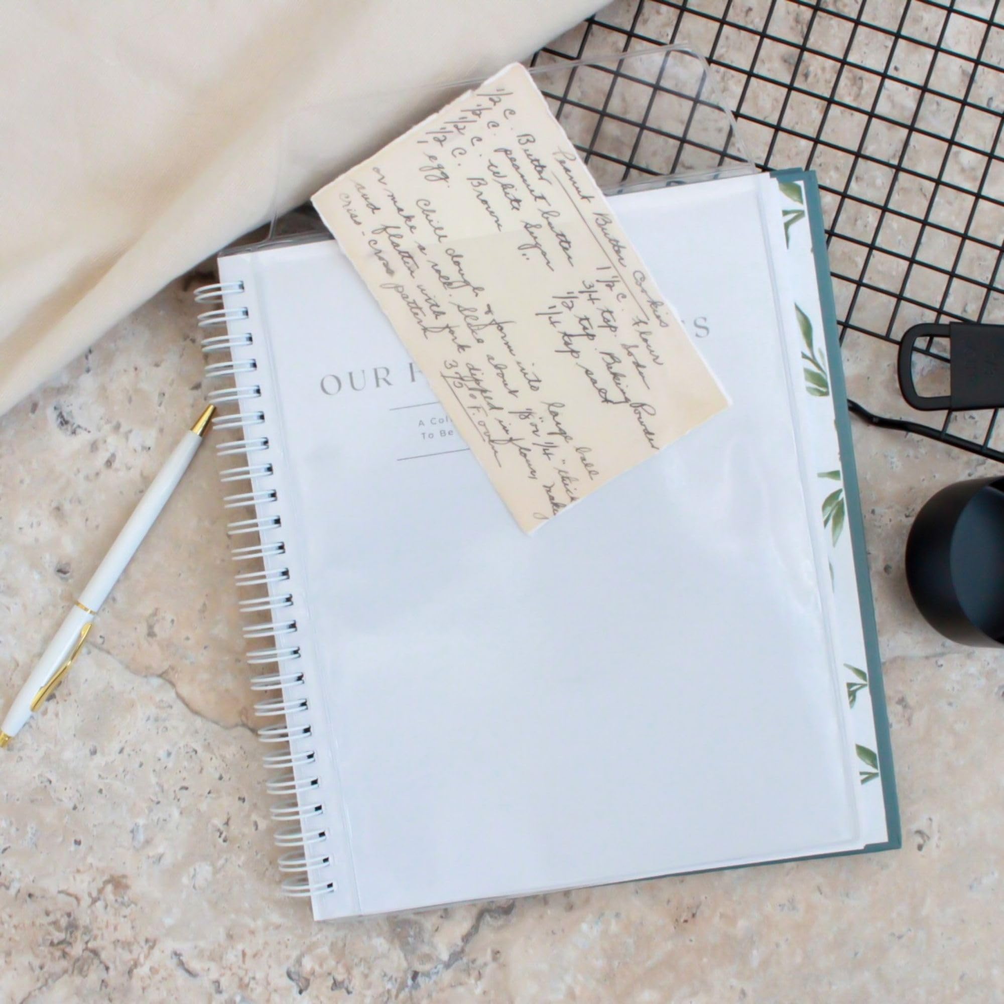 Paige McRae Thick non smudge cardstock keeps writing clean and legible.