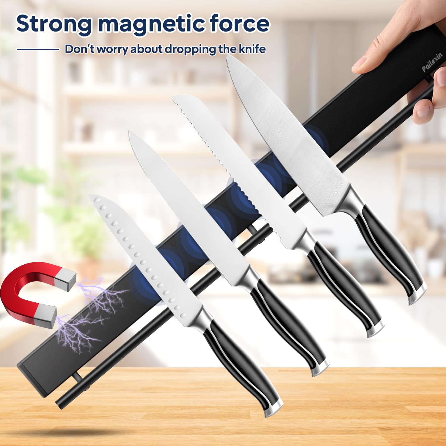 Pailexin adhesive tape installation for no-drill mounting convenience.