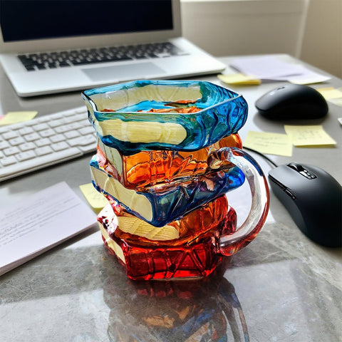 Painted Book Mug with vibrant full-color imprint for standout mornings.