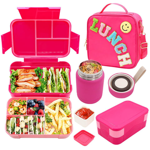 PainZieteg bento lunch box set with multiple compartments for organized meals on the go.