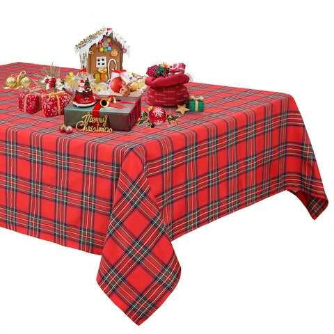 PakiInno buffalo plaid tablecloth ready for holiday entertaining and daily use