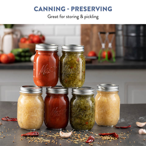 Paksh Novelty 16 oz jar is lead-free and food-safe for everyday use.