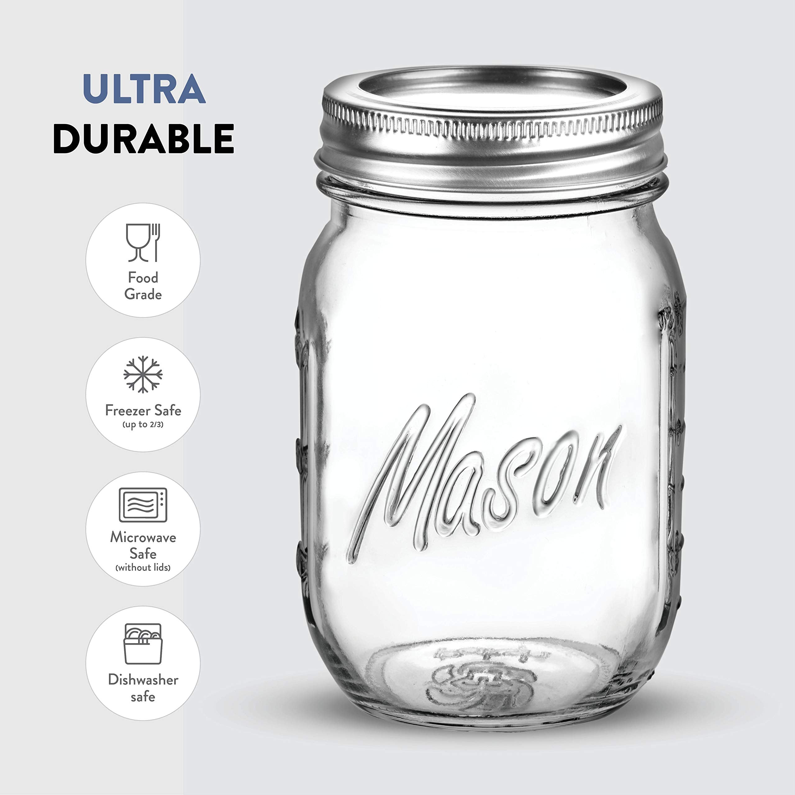 Paksh Novelty pickle and canning jar keeps contents fresh and accessible.