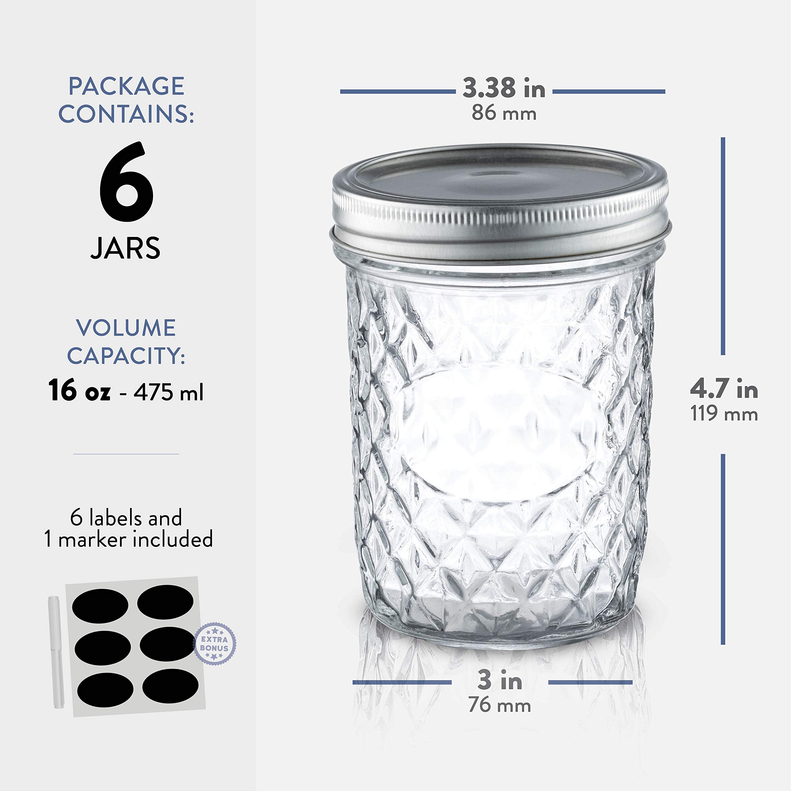 Seal-band lid on Paksh Novelty mason jar ensures airtight storage.
