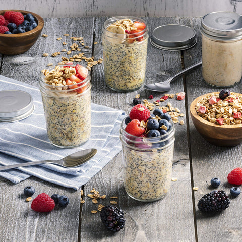 Paksh Novelty meal prep jars 10 pack organized weekly meals at a glance.