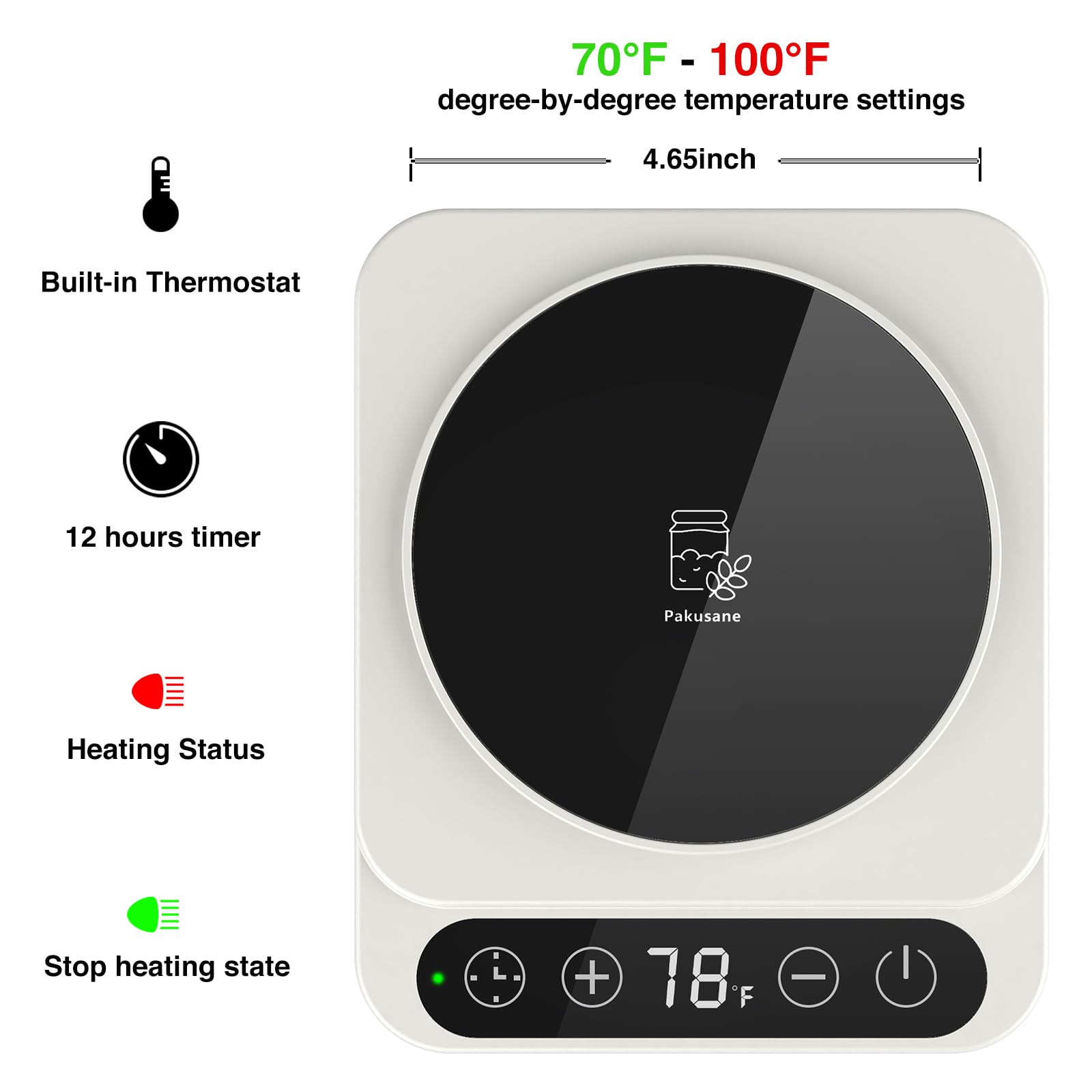 Pakusane Warmer Mat with 12-hour timer helps manage fermentation without constant monitoring
