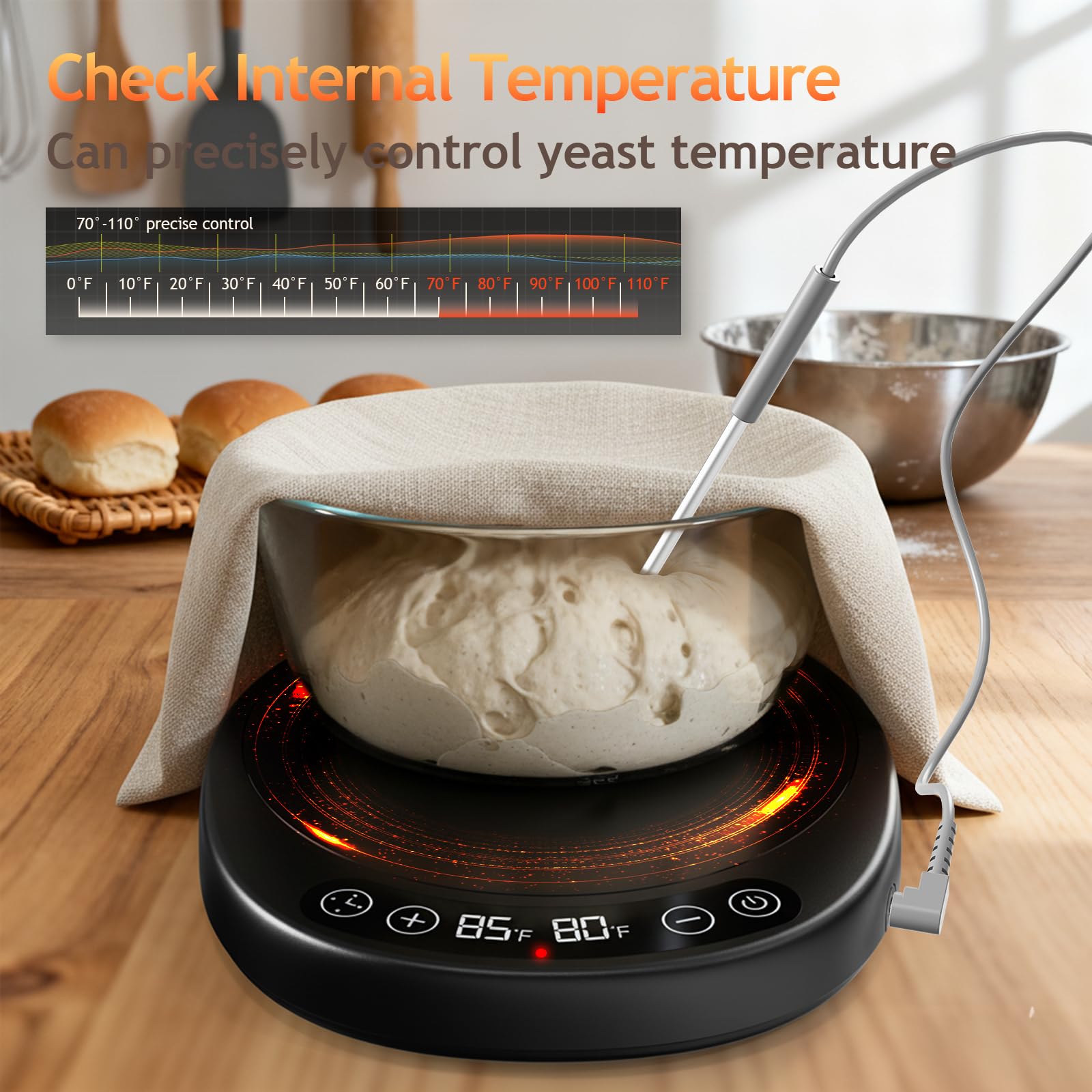 Pakusane SourKeeper Pro LED display stays easy to read at a glance.