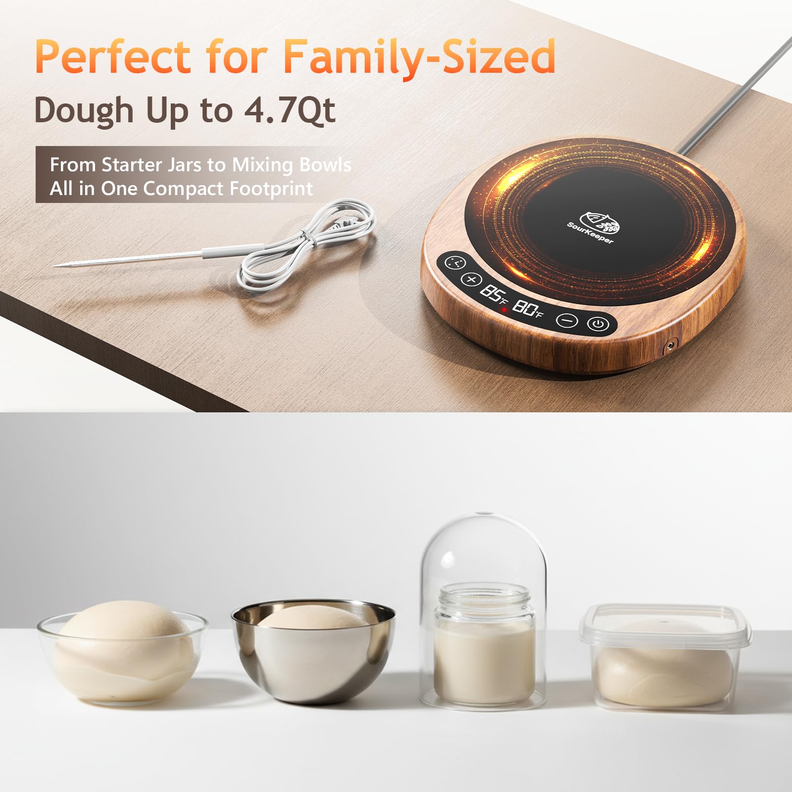 Pakusane SourKeeper real-time monitoring display lets you watch fermentation at a glance
