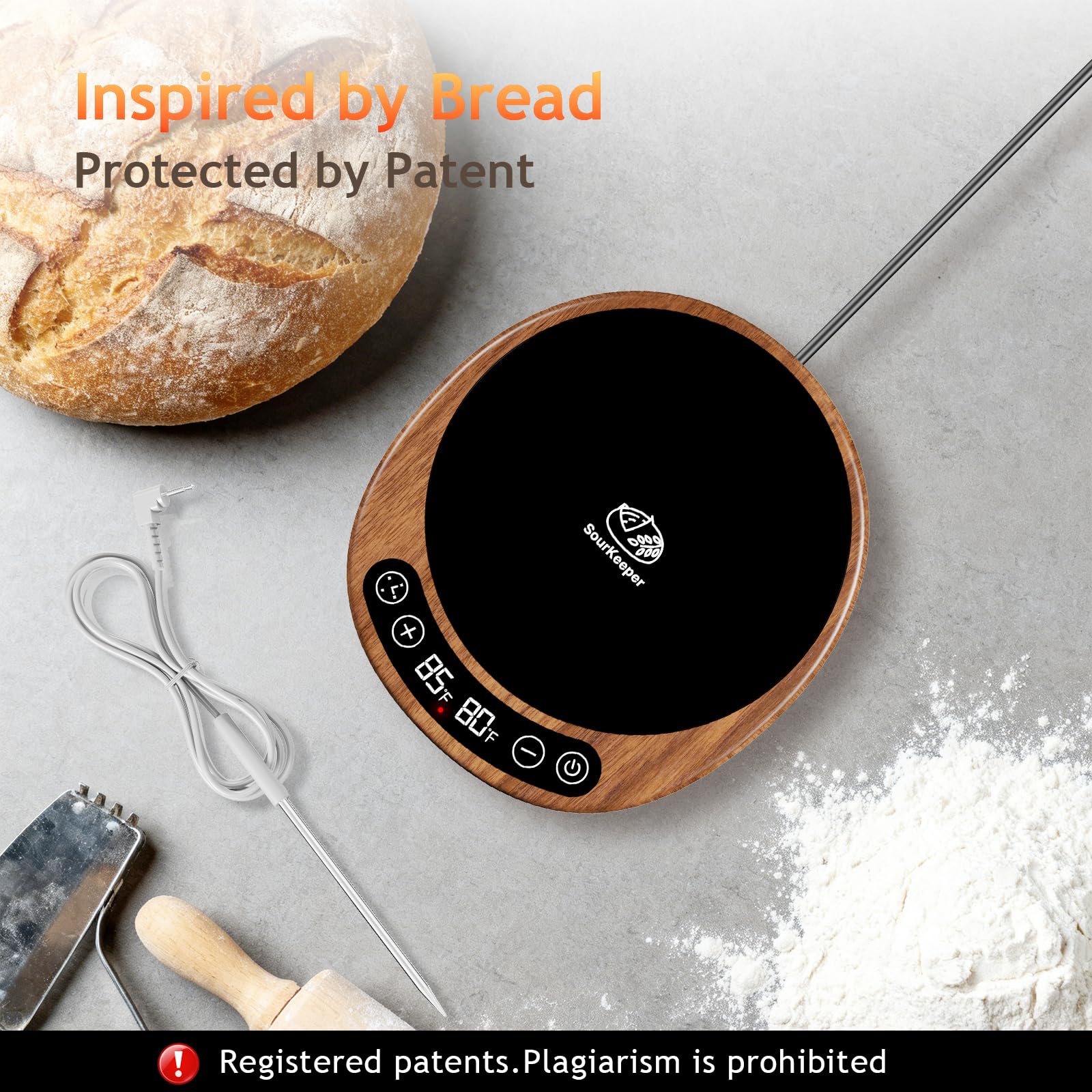 Pakusane SourKeeper wood-grain design adds warmth to your kitchen counter