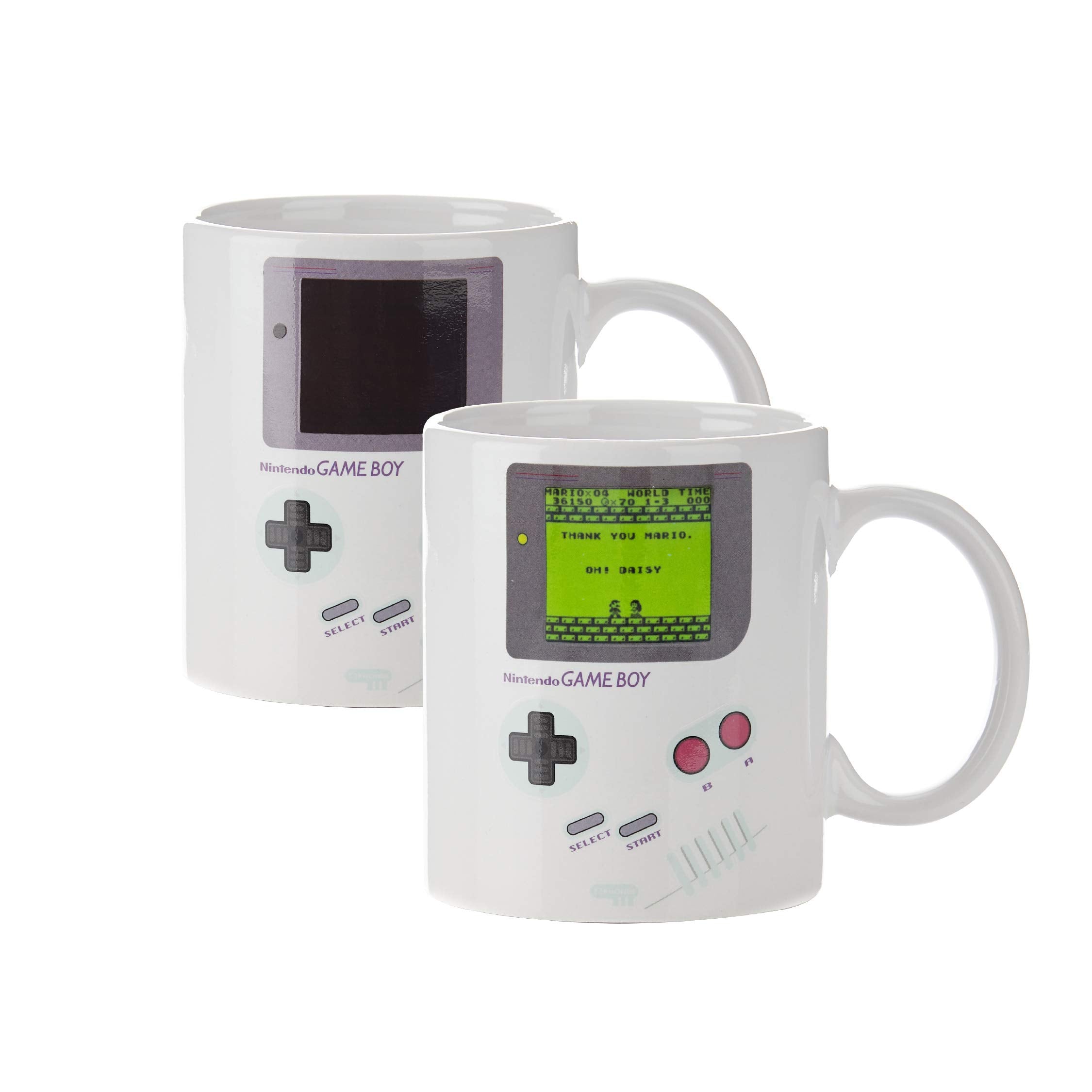 Paladone Gameboy heat-change mug reveals retro screen when hot drink is added