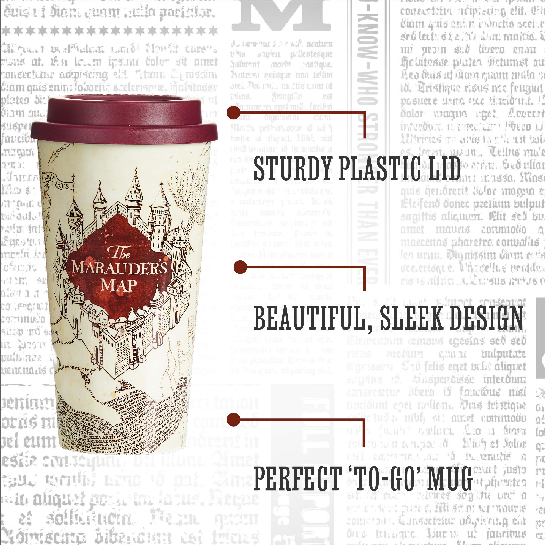 Paladone Harry Potter mug design close-up highlighting iconic map lines.