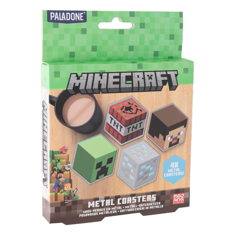 Paladone Minecraft Diamond Ore coaster brings collectible vibes and surface protection.