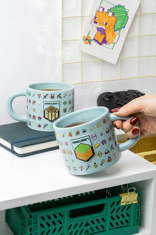 Paladone Minecraft mug officially licensed, authentic Minecraft merchandise for fans.