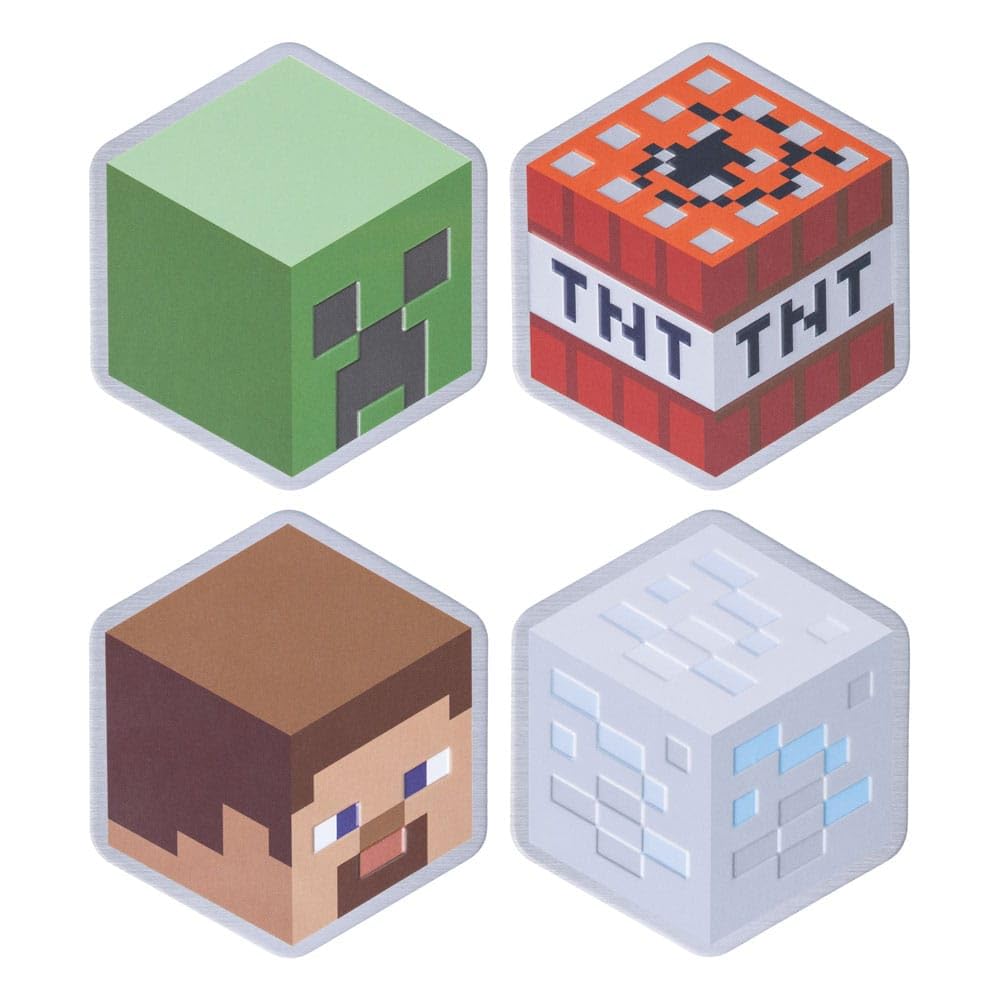 Paladone Minecraft Steve coaster protects surfaces while showcasing Steve's design.