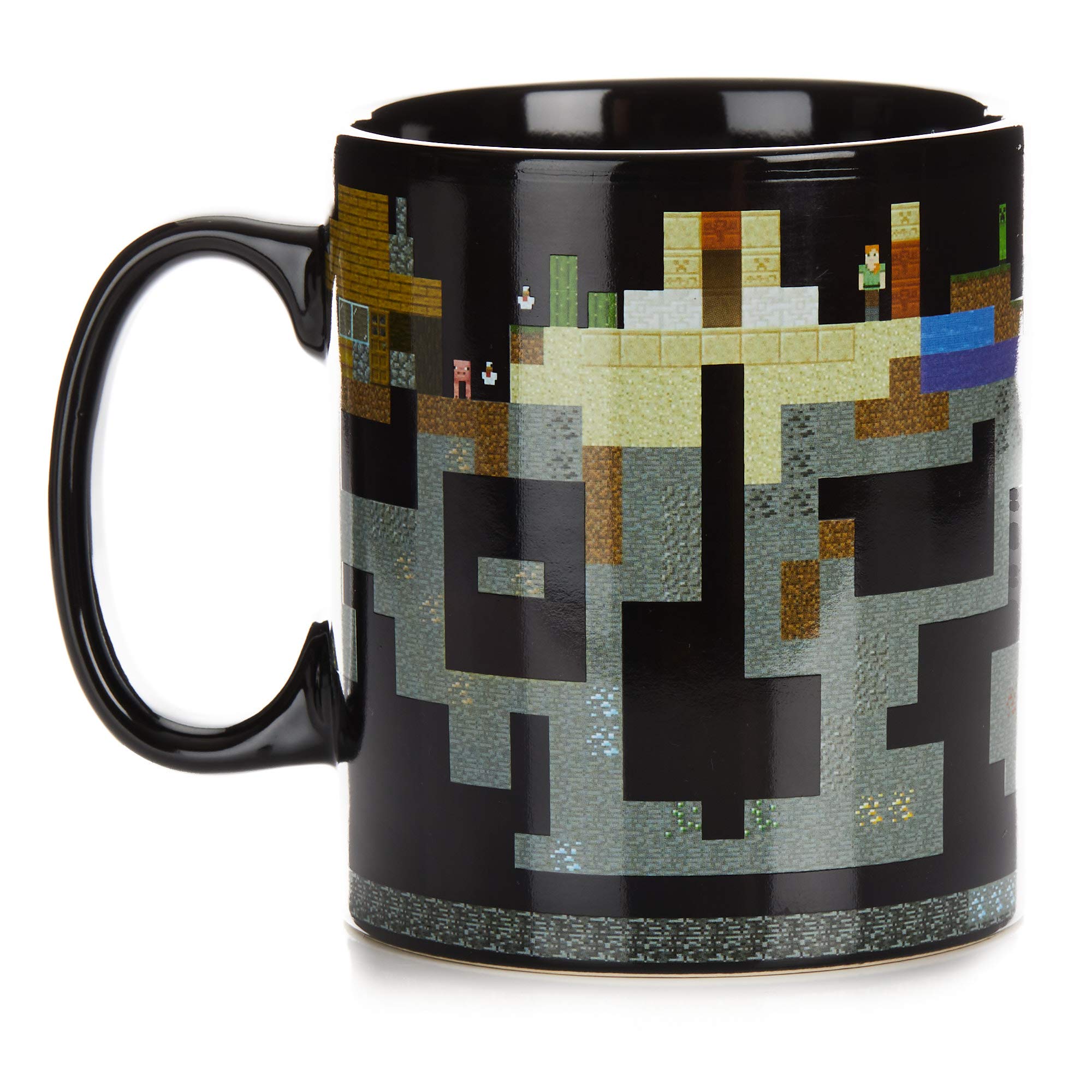 Paladone Minecraft XL mug doubles as a travel-friendly cup for hot drinks.