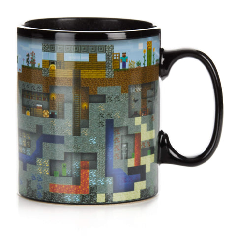 Paladone Minecraft XL mug ready for travel, clean design for on-the-go sips.