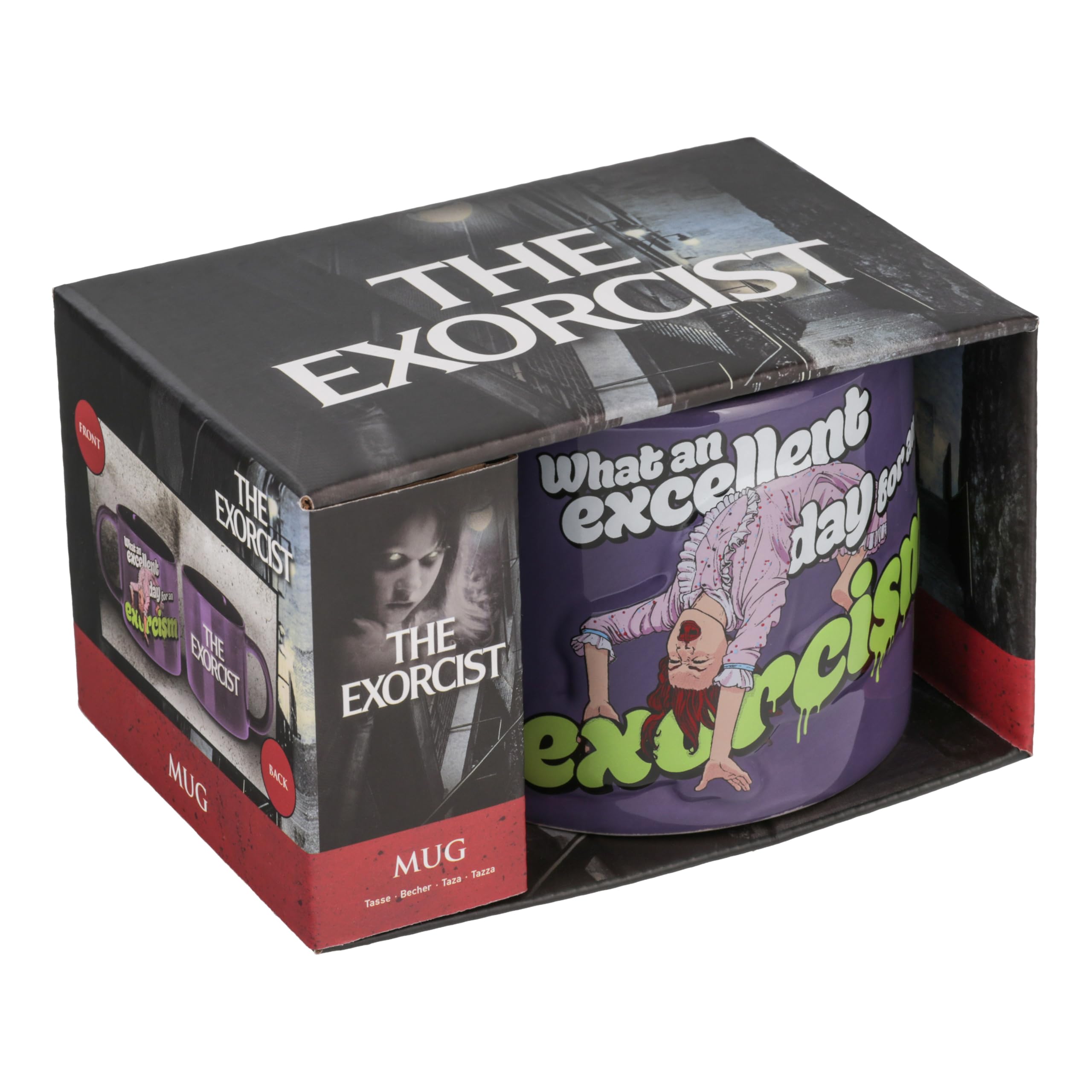 Paladone Reagan exorcism mug showcases the iconic quote, great for film fans' collections.