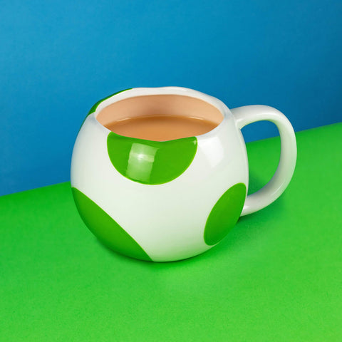 Paladone Yoshi egg mug bottom smile, Yoshi peeks from inside