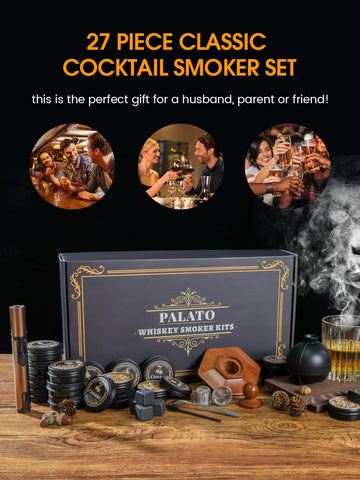 PALATO gift box packaging signals a ready-to-gift bourbon set.