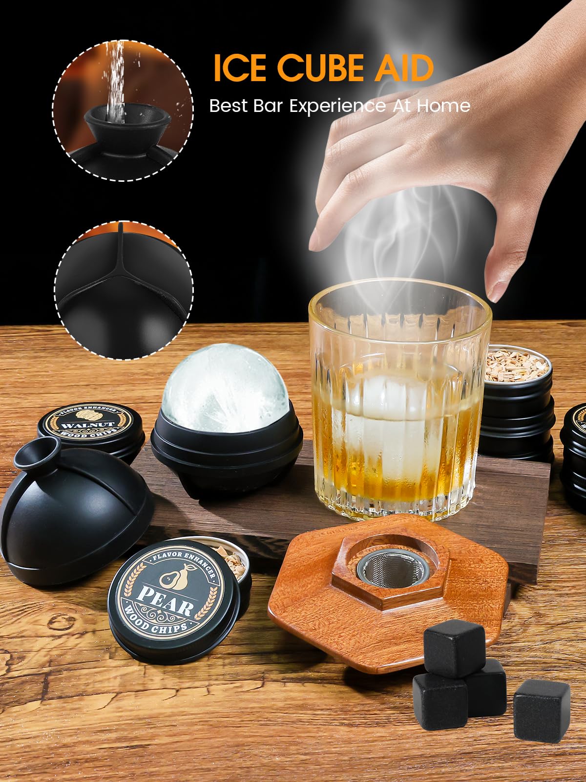 PALATO ice marbles chill drinks with smooth, even cooling.