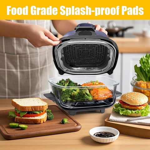 Palksky 4-corner oil trap doubles as a serving tray after cooking