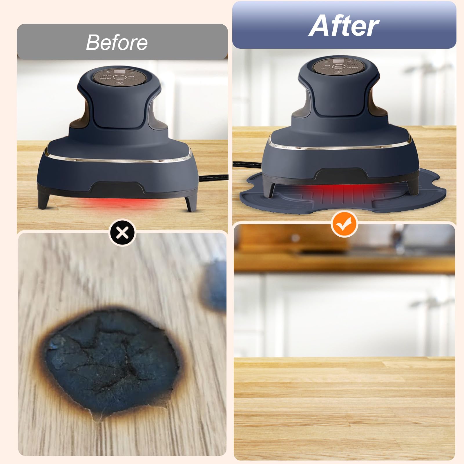 Palksky anti-slip surface keeps Ninja Crispi in place during cooking