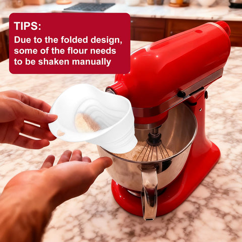 Palksky flour funnel large capacity reduces refill frequency.