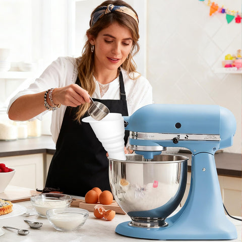 Palksky flour funnel multi-use for dry ingredients streamlines baking.