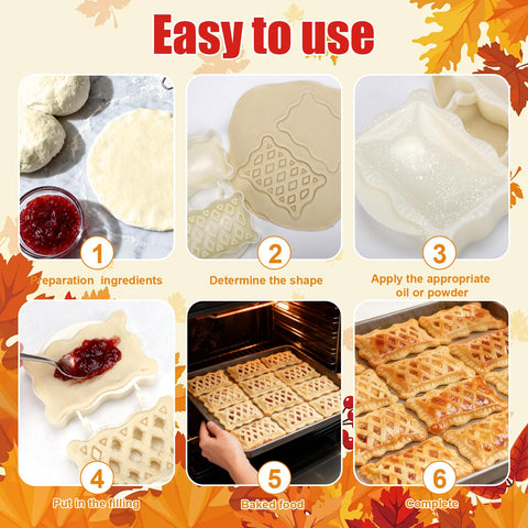 Palksky rectangle hand pie mold adds autumn and holiday flair