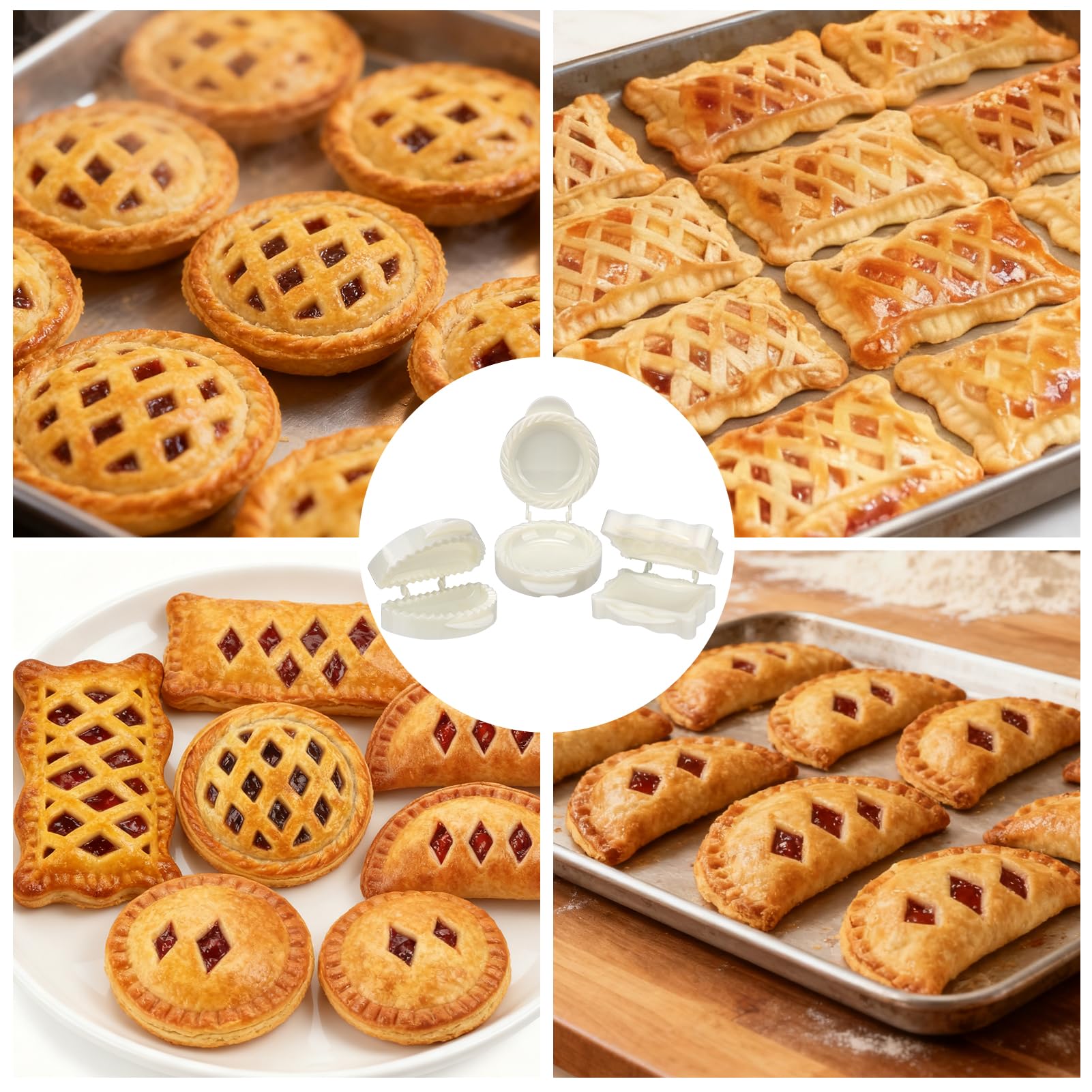 Palksky dishwasher safe pie molds for convenient holiday baking cleanup