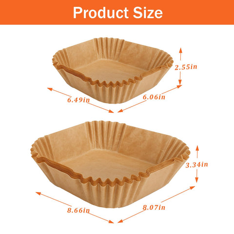 Palksky square bowl liners simplify placement and cleanup