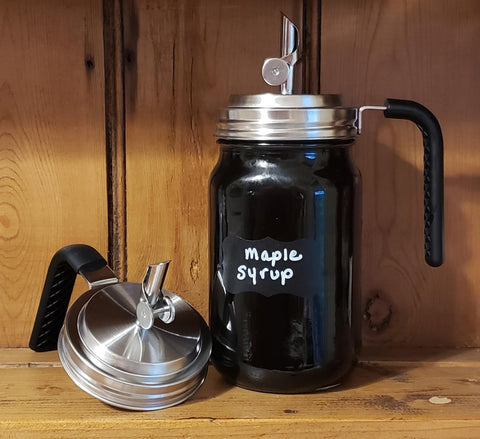 Closeup of Palksky stainless steel mason jar spout showing durable construction
