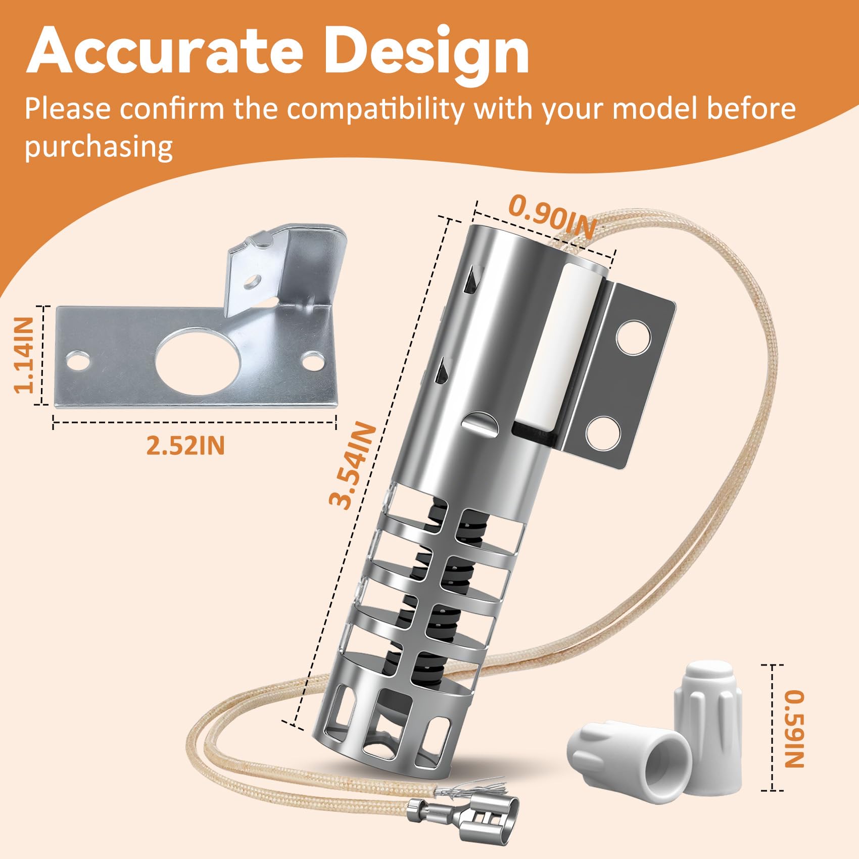 PAMRIQY WB2X9154 complete-accessories-included with wiring connectors and bracket for retrofit.