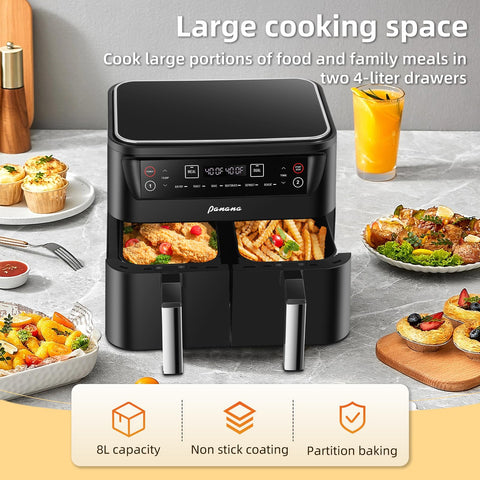 Panana air fryer 6-in-1 functions for versatile quick meals