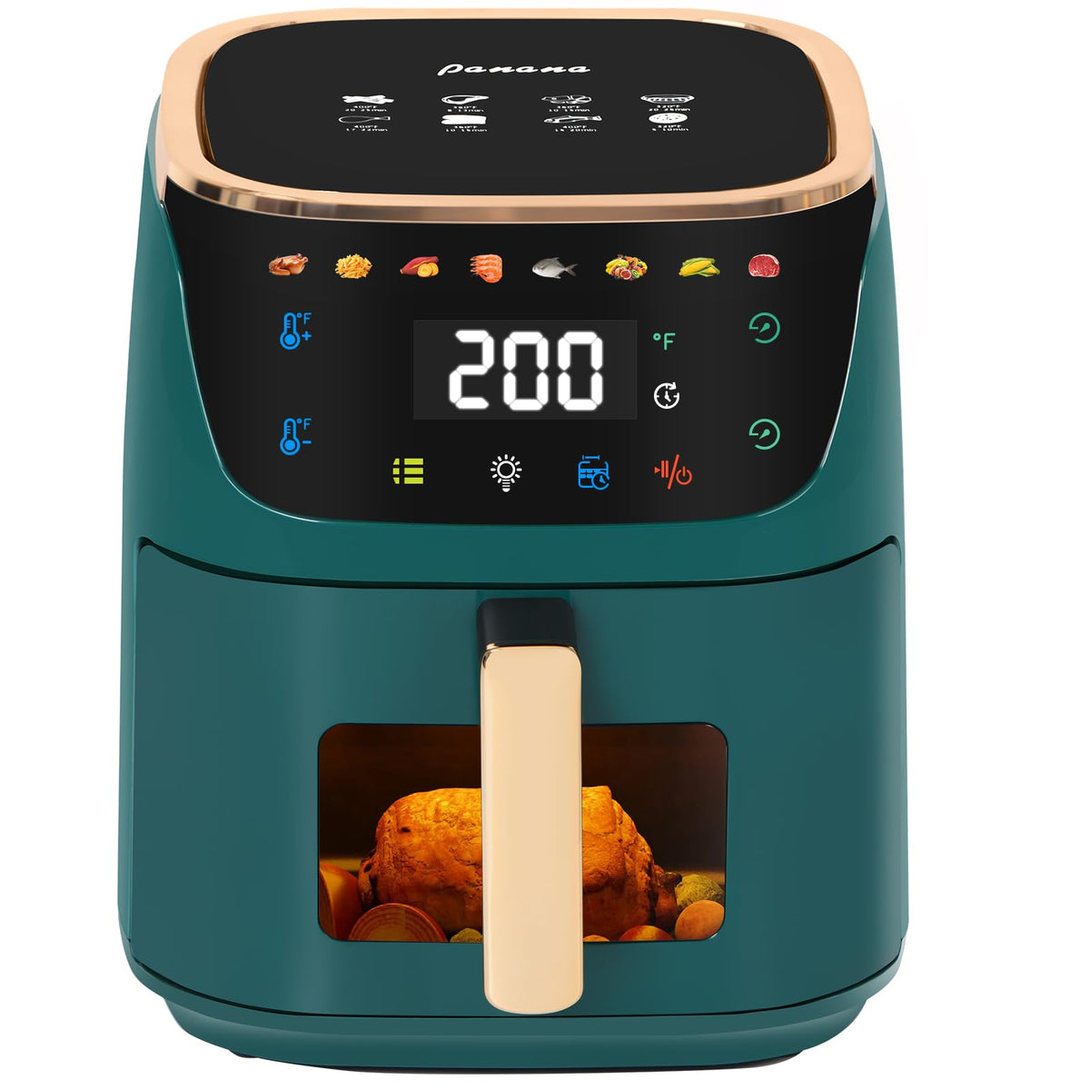 Panana air fryer 8qt digital-panel for fast, precise cooking.