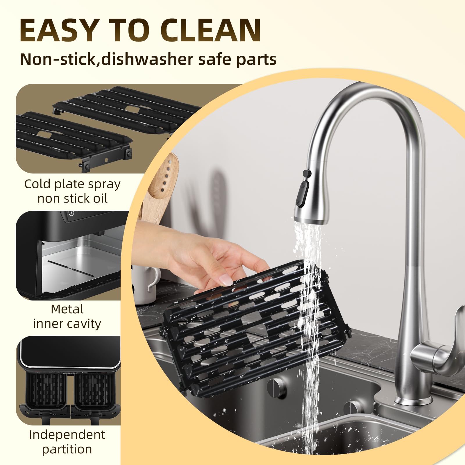 Panana air fryer healthier oil-reduction feature enables lighter meals