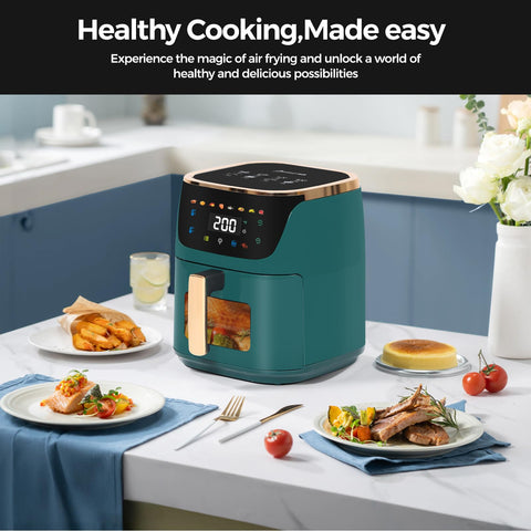 Panana air fryer non-stick coating for quick, simple cleanup.