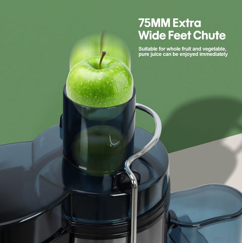 Panana Juicer uses pulse function to manage texture and prevent jams.