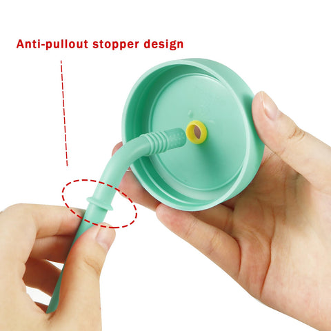 PandaEar leak-proof lids prevent spills on outings and school days.
