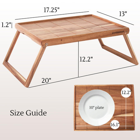 PANDAWOOD natural acacia wood grain adds rustic charm