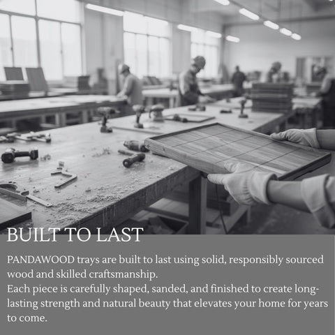 PANDAWOOD versatile bed tray for breakfast, work, and dining