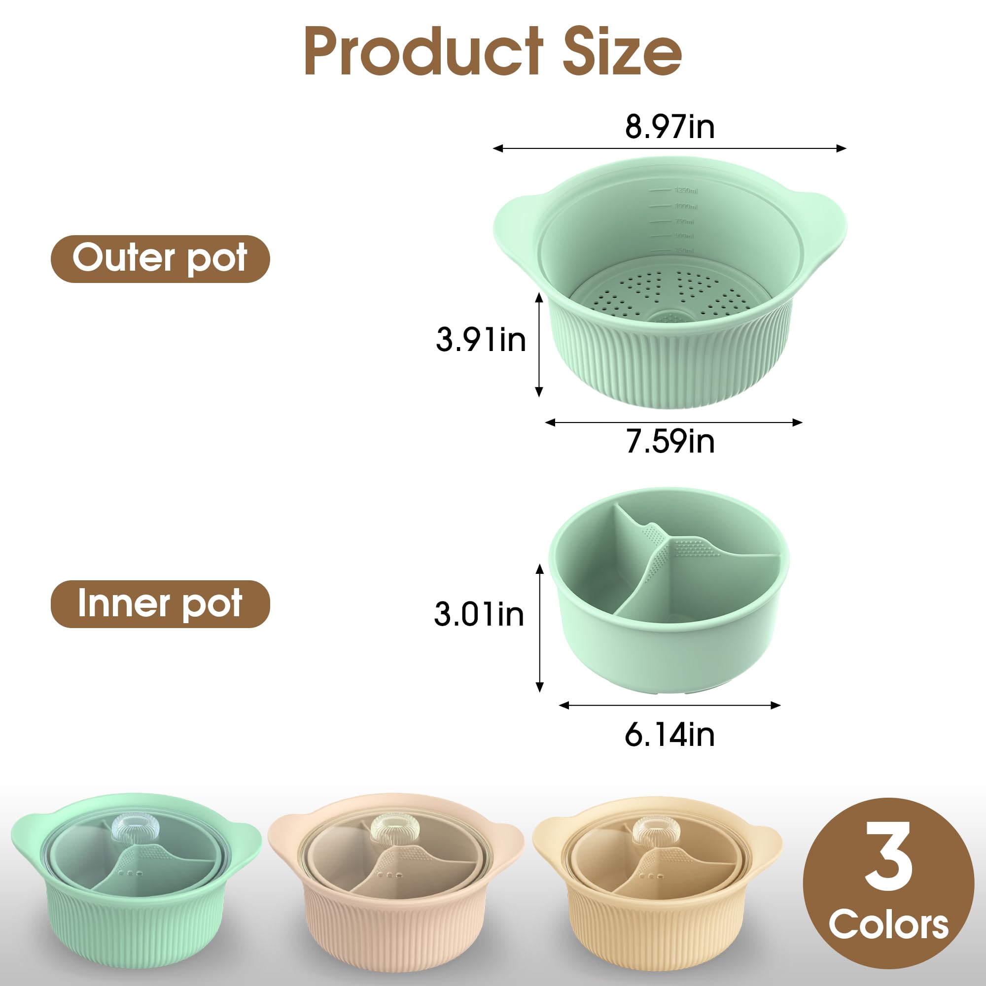 PANIMOSI steamer set for baby food and eggs.